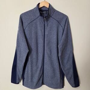 EUC Under Armor Men's XL Cold Gear Full Zip Sweatshirt Jacket NCAA Hockey Blue